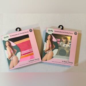 2 Kindly Yours Women’s So Comfy Micro Thong Underwear, 4-Pack Each